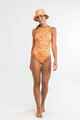 RHYTHM LADIES EVANGELINE FLORAL XB 1 PIECE SWIMSUIT - MANDARIN