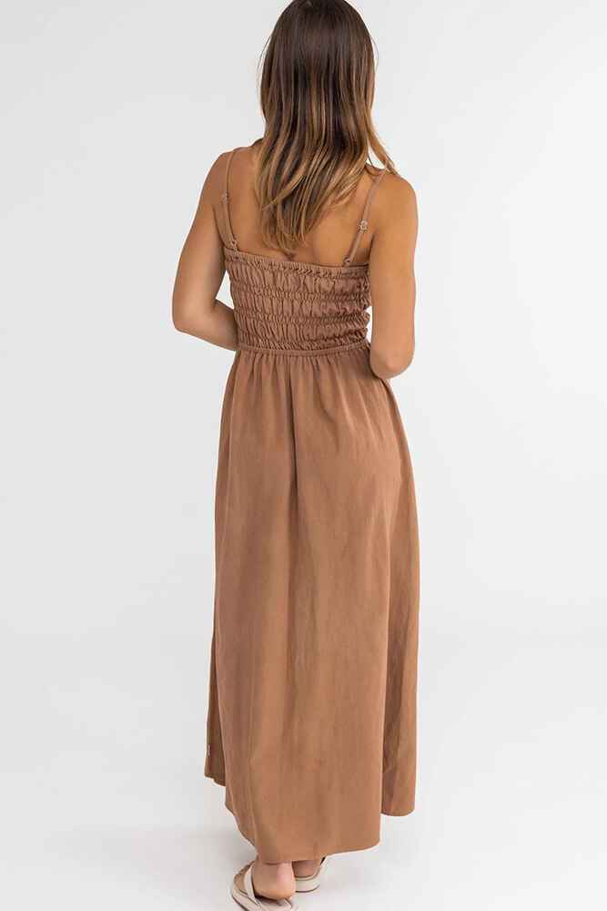 white christmas dresses Classic Shirred Midi Dress – Blue Harvest Apparel main image 0
