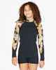 BILLABONG GIRLS SPRING FEVER L/S SPRINGSUIT - JUNGLE NIGHT