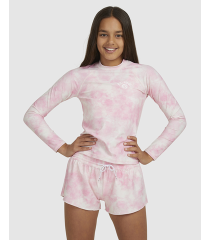 BILLABONG GIRLS PRETTY IN PINK L/S SUNSHIRT - PINK