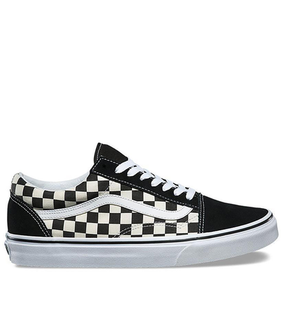 VANS OLD SKOOL PRIMARY CHECK SHOE - BLACK / WHITE