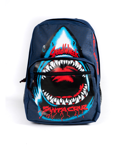 SANTA CRUZ SPEED WHEELS SHARK BACKPACK - NAVY