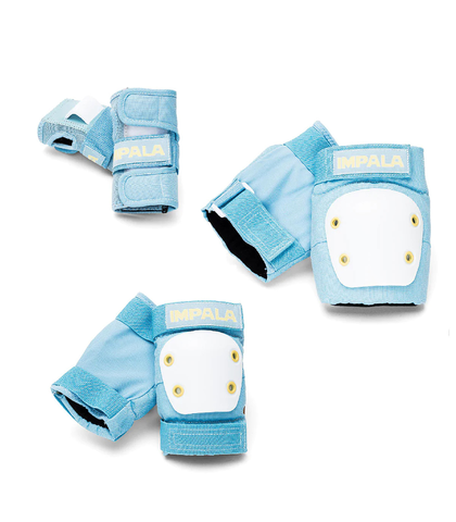IMPALA YOUTH PROTECTIVE PADS SET - SKY BLUE YELLOW