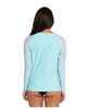 O'NEILL LADIES SALINA SOLIDS L/S RASHSHIRT - AQUA/FOG