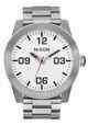 NIXON CORPORAL SS WATCH - WHITE / SILVER