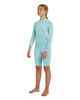 O'NEILL GIRLS BAHIA BACKZIP L/S LONG SPRINGSUIT 2MM - AQUA / WVDY