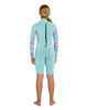 O'NEILL GIRLS BAHIA BACKZIP L/S LONG SPRINGSUIT 2MM - AQUA / WVDY