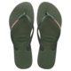 HAVAIANAS SLIM LOGO POP UP JANDAL - GREEN OLIVE