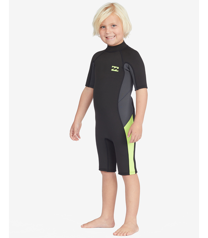 BILLABONG GROMS 2MM ABSOLUTE SPRINGSUIT - STEALTH