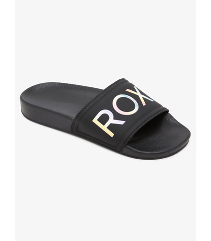 ROXY GIRLS SLIPPY II SLIDES - BLACK