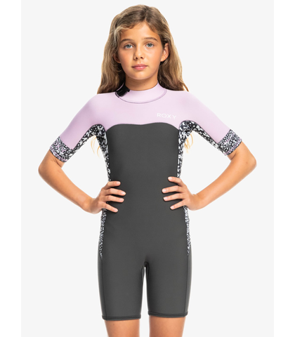 ROXY GIRLS 2.0 SWELL S/S SPRINGSUIT - ORCHID BOUQUET