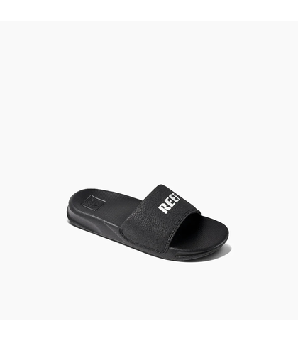 REEF YOUTH ONE SLIDES - BLACK / WHITE