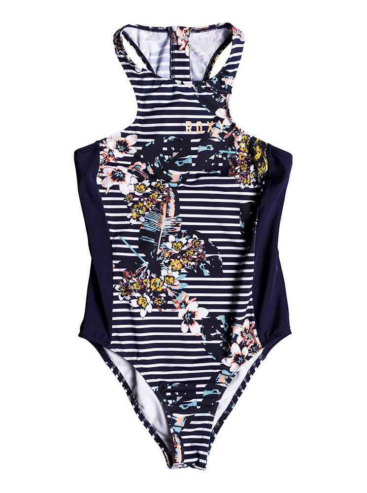 ROXY TEEN GIRL KEEP IN FLOW ONE PIECE SWIMSUIT- MEDIEVAL BLUE - Youth ...