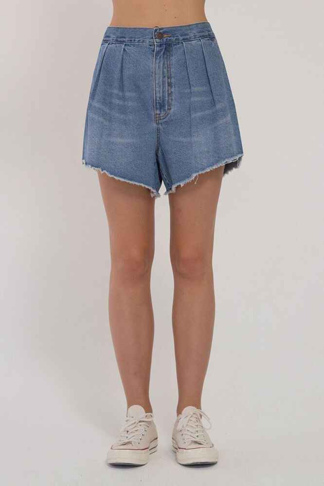 LOWER LADIES DENIM LAYLA SHORT - BLUE - Womens-Bottoms : Sequence Surf ...