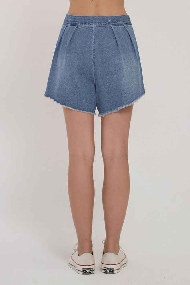 LOWER LADIES DENIM LAYLA SHORT - BLUE - Womens-Bottoms : Sequence Surf ...
