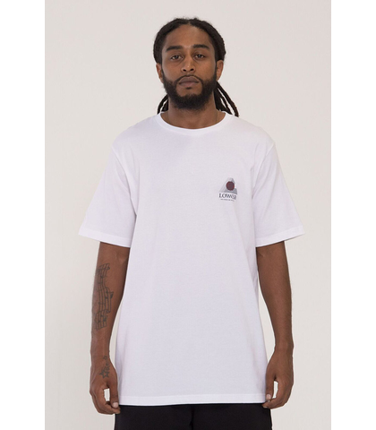 LOWER MENS QRS TEE - INFRARED - WHITE