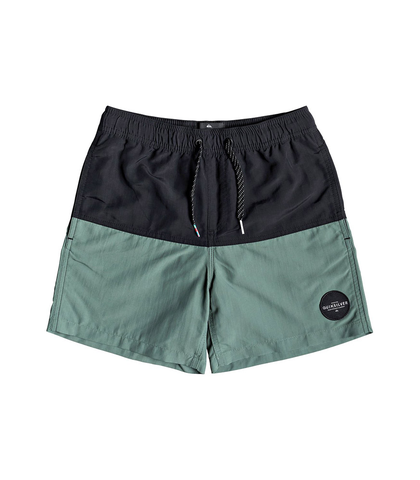 QUIKSILVER BOYS FIVE OH VOLLEY BOARDSHORT - DARK FOREST