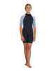 O'NEILL GIRLS REACTOR BACKZIP 2MM S/S SPRINGSUIT - GUNMETAL/FOG/MIST