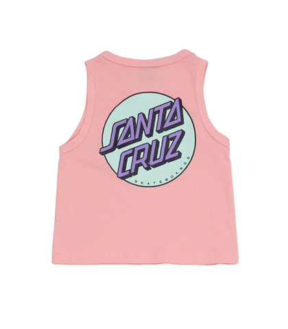 SANTA CRUZ GIRLS OTHER DOT POP LOOSE FIT CROP TANK - PINK - Youth ...