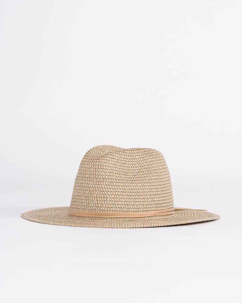 RUSTY LADIES GISELE STRAW HAT COPPER GREEN TEA WomensAccessories