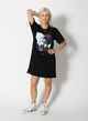 FEDERATION LADIES RUSH DRESS - SPREAD LOVE - BLACK