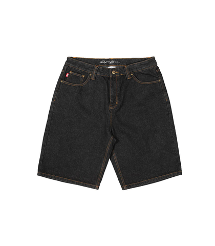 DEF SAFARI BAGGY JORTS - WASHED BLACK / WHITE