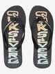 QUIKSILVER MENS MOLOKAI WORD JANDAL - BLACK 1