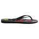 HAVAIANAS SLIM TROPICAL FLORAL JANDAL - BLACK