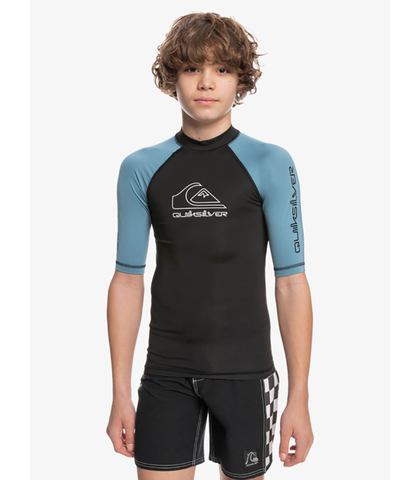 QUIKSILVER BOYS ON TOUR S/S RASHSHIRT - PROVENCIAL