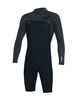 O'NEILL MENS 2MM HYPERFREAK L/S CHEST ZIP SPRINGSUIT - GUNMETAL