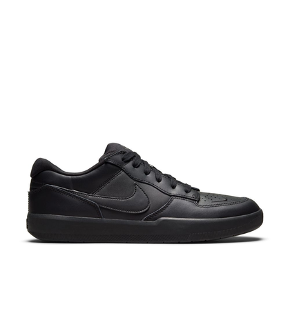 NIKE SB FORCE 58 PREMIUM LEATHER SHOE - BLACK / BLACK