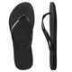 HAVAIANAS SLIM LOGO POP UP JANDAL - BLACK / WHITE