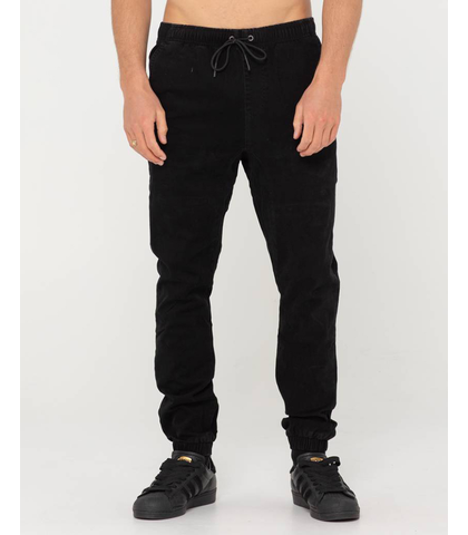 RUSTY BOYS HOOK OUT ELASTIC WAIST PANT - BLACK