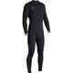 VISLLA MENS 7 SEAS 3/2 CHEST ZIP STEAMER - BLACK FADE