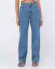 RUSTY LADIES HIGH BAGGY JEAN - SEA BLUE