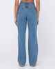 RUSTY LADIES HIGH BAGGY JEAN - SEA BLUE