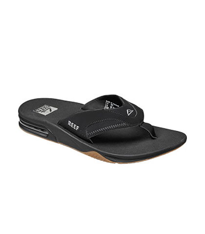 REEF FANNING JANDAL - BLACK/SILVER