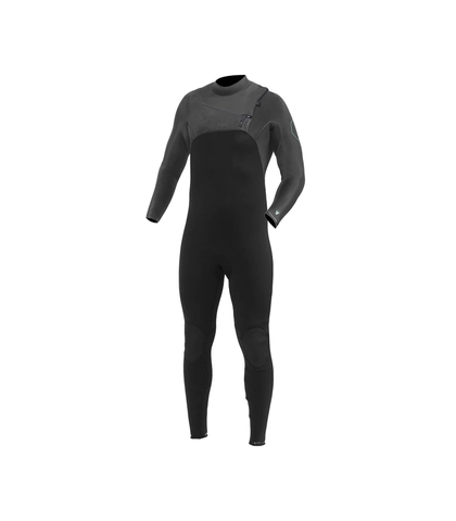 VISSLA MENS HIGH SEAS II 4/3 CHEST ZIP STEAMER - CHARCOAL