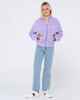 RUSTY GIRLS POLAR ZIP THROUGH FLEECE - LAVENDER