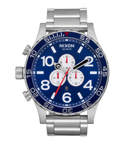 NIXON 51-30 CHRONO WATCH - NAVY SUNRAY / SILVER