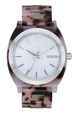 NIXON TIME TELLER ACETATE WATCH - PINK TORTOISE / MOTHER OF PEARL