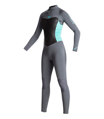 ROXY GIRLS SYNCRO 3/2 BACKZIP GBS STEAMER - ASH/ PISTACCIO