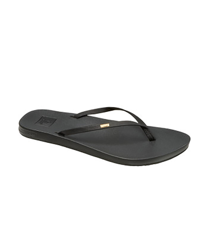 REEF LADIES CUSHION BOUNCE SLIM JANDAL - BLACK