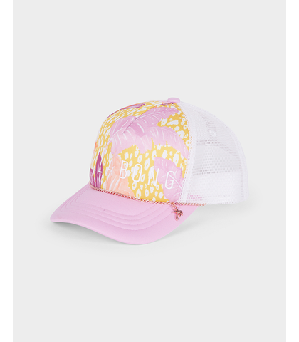 BILLABONG GIRLS LOVE PALM TRUCKER CAP - ORCHID