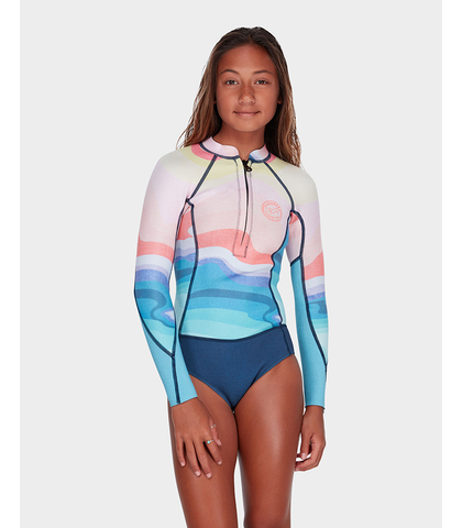 BILLABONG TEEN GIRLS- SALTY DAYZ - 2MM L/S SPRINGSUIT - MIRAGE