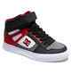 DC BOYS PURE HIGH-TOP EV SHOE - WHITE / GREY / RED