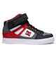 DC BOYS PURE HIGH-TOP EV SHOE - WHITE / GREY / RED