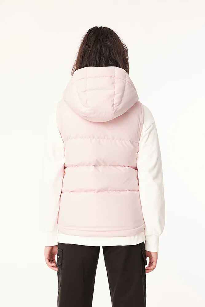 HUFFER LADIES CLASSIC DOWN PUFFER VEST BLUSH PINK WomensTop