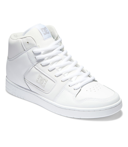 DC MANTECA 4 HI SHOE - WHITE / WHITE / BATTLESHIP