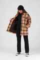 RPM LADIES BROOKLYN OVERSIZE SHACKET - TAN PLAID